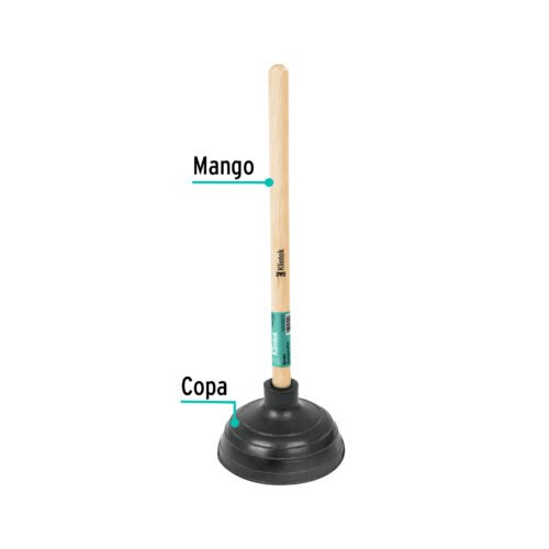55850 - Bomba destapacaños de 15 cm, KLINTEK