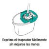 55961 - Cubeta plástica con exprimidor, 8L KLINTEK