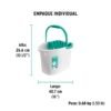 55961 - Cubeta plástica con exprimidor, 8L KLINTEK