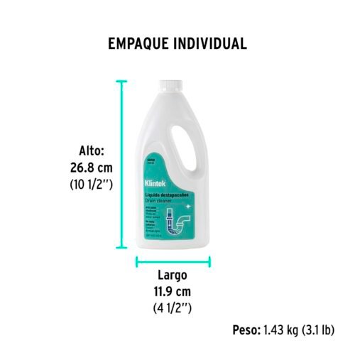 560303 56030 - Líquido destapacaños de 946 ml, KLINTEK
