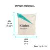 57001 - Bolsa de 1 kg de estopa color crema, KLINTEK