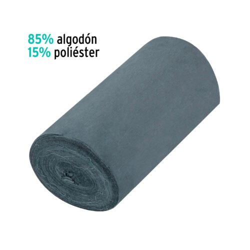 57003 - Rollo de 50 m de franela gris de algodón, KLINTEK
