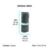 57003 - Rollo de 50 m de franela gris de algodón, KLINTEK