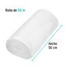570042 57004 - Rollo de 50 m de franela blanca de algodón, KLINTEK