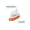 57008 - Cepillo tipo plancha de plástico, KLINTEK