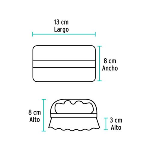 57009 - Cepillo tipo italiano de plástico, KLINTEK