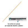 57016 - Jalador con base de lámina de 50 cm, con bastón de madera