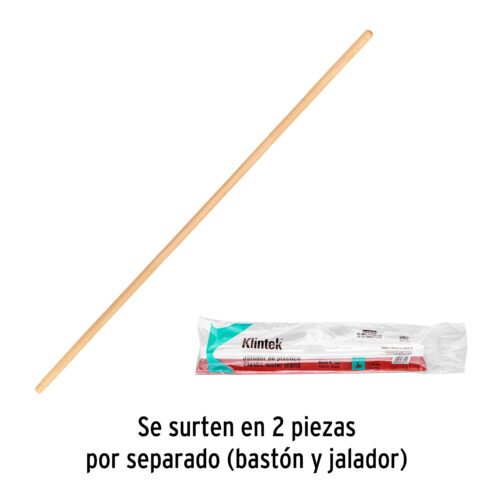 57017 - Jalador con base de plástico de 40 cm, con bastón de madera