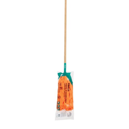 57022 - Trapeador de microfibra tipo toalla, bastón 120 cm, KLINTEK