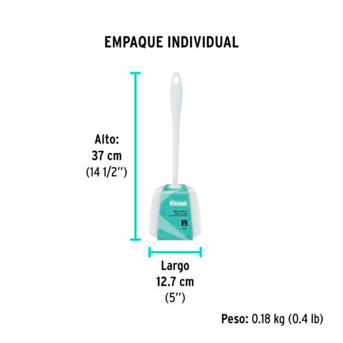 570293 57029 - Cepillo sanitario de plástico con base, KLINTEK
