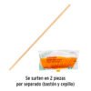 57030 - Escoba cerdas de PET extra suaves, bastón de madera
