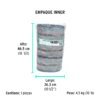 570583 57058 - Rollo de 25 m de jerga sarga gruesa azul, KLINTEK