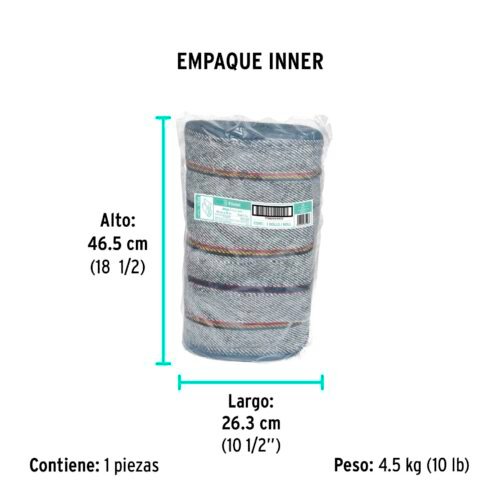 570583 57058 - Rollo de 25 m de jerga sarga gruesa azul, KLINTEK