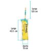 57075 - Trapeador de microfibra lisa, bastón de 120 cm, KLINTEK
