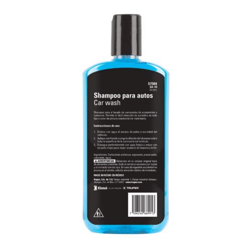 570842 57084 - Shampoo para auto, 473 ml, KLINTEK