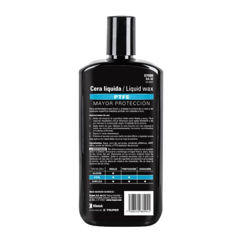 57089 - Cera líquida PTFE para auto, 473 ml, KLINTEK
