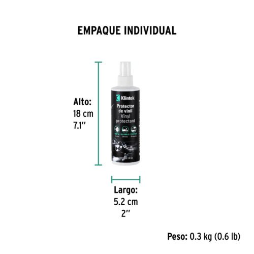 570943 57094 - Líquido protector de vinil, 240 ml, KLINTEK