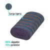 57102 - Rollo de 25 m de jerga plana gris, KLINTEK