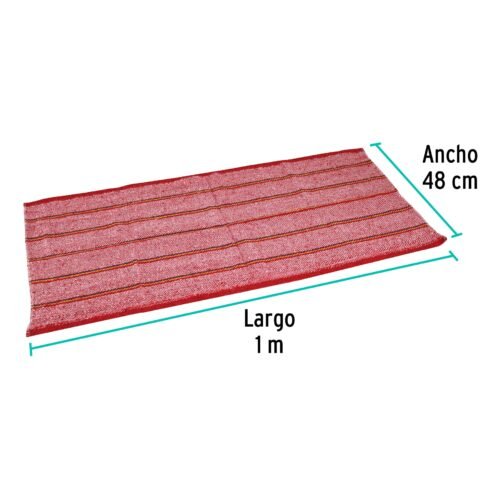 57103 - Jerga roja sarga gruesa de 1 m x 48 cm, KLINTEK