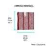 57103 - Jerga roja sarga gruesa de 1 m x 48 cm, KLINTEK