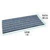 57104 - Jerga azul sarga gruesa de 1 m x 48 cm, KLINTEK