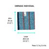 57104 - Jerga azul sarga gruesa de 1 m x 48 cm, KLINTEK