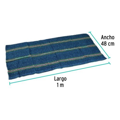 57106 - Jerga azul sarga ligera de 1 m x 48 cm, KLINTEK