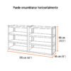 58004.3 58004 - Estante metálico 8 repisas capacidad 80 Kg,180x45x85, TRUPER