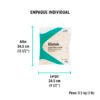 58007.1 58007 - Bolsa de 1/2 kg de estopa color crema, KLINTEK