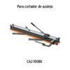 101784 - Bases de repuesto para riel de cortador CAZ100BX, 2 pzas