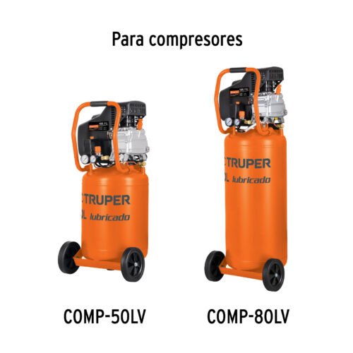 COMP-50LV COMP-80LV 103320 - 2 ruedas de repuesto para COMP-50LV y COMP-80LV, Truper