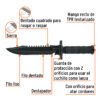 103711 - Cuchillo táctico de monte 8", TRUPER