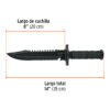 103711 - Cuchillo táctico de monte 8", TRUPER