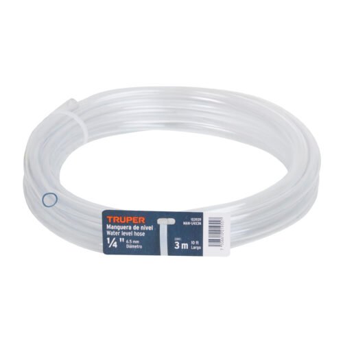 103939 - Manguera de Nivel, 1/4", rollo de 3m, TRUPER