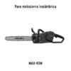 102771 - Barra de repuesto 16" p/motosierra MAX-40M, TRUPER MAX