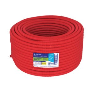 40740 - Metro de poliducto 1/2" corrugado flex. reforz. c/guía, 100m
