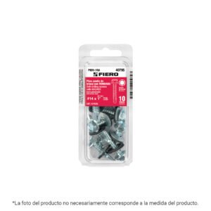 PIBR-1-1-4RA.jpg 40796 - Blíster con 8 pijas 1-1/4" hexagonal punta broca con rondana