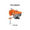 102785 - Cable de repuesto para polipasto eléctrico POLE-600, Truper