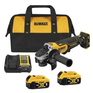 Esmeriladora Dewalt ares 20V 4 1/2″ c/2 baterías y cargador DCG413P2-B3
