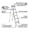 20689 - Escalera de tijera tipo III 6 escalones, PRETUL