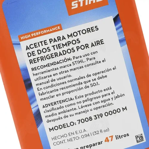 Aceite HP para motor 2 tiempos 0.94L STIHL