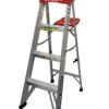 Escalera de tijera de aluminio (C-2312-04N) C-2380-04S