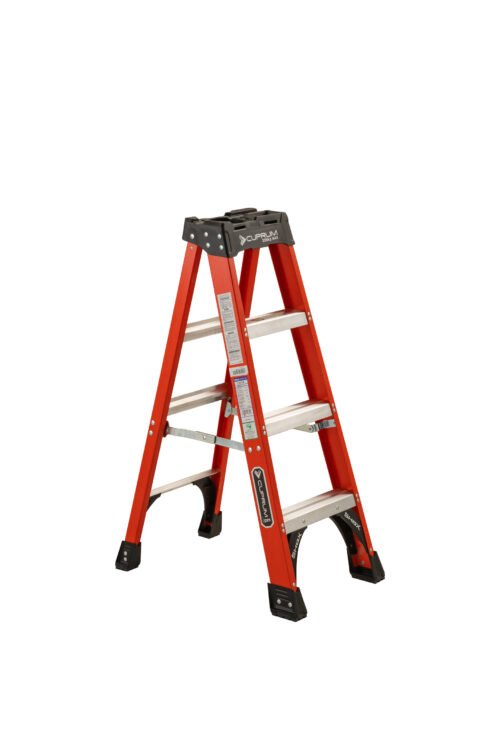 Escalera de tijera de fibra de vidrio C-3017-04N