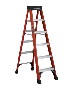 Escalera de tijera de fibra de vidrio C-3017-06N