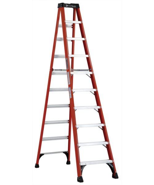 Escalera de tijera de fibra de vidrio C-3017-10N
