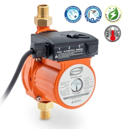 Bomba Presurizadora 2 servicios 120w 1/6 HP Evans