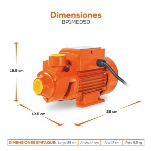 Bomba Periferica 1/2 HP Evans