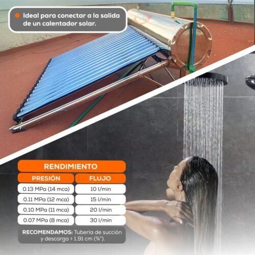 BP300W15_120_4 Bomba Presurizadora 3 servicios 240w 1/3 HP Evans