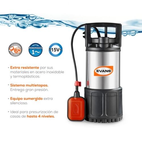 Bomba Sumergible Domestica 1 HP Evans