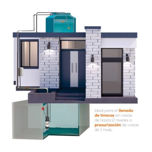 SUM2ME050F-F-3 Bomba Sumergible Domestica 1/2 HP Acero Inox. Evans